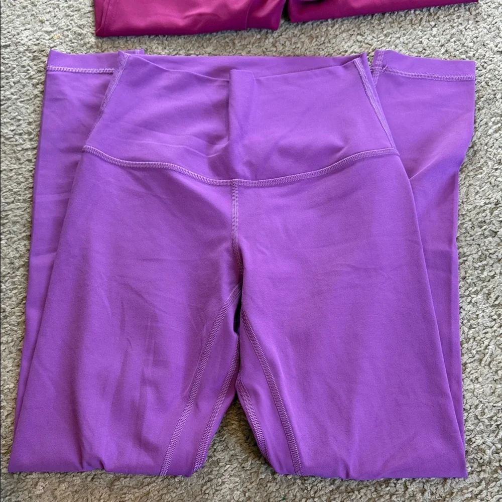lululemon athletica Black, Magenta and Purple Leggings Set - Picture 2 of 10